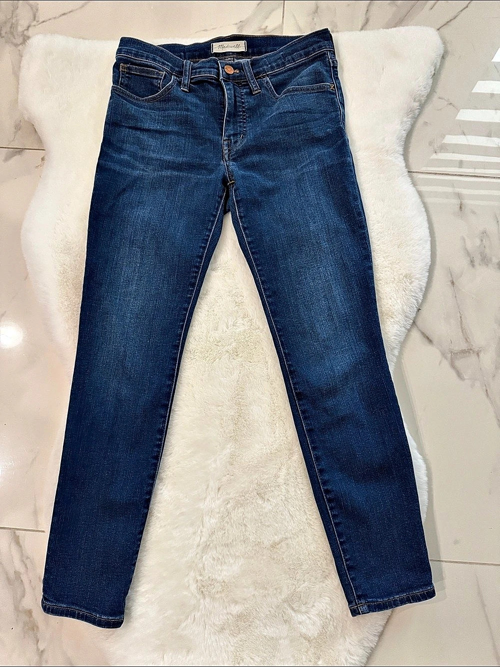 Madewell Roadtripper Jeans Skinny Blue Waist 27